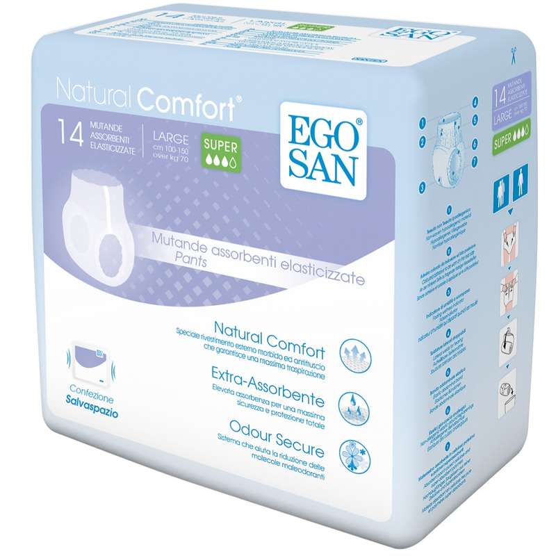 پوشینه شورتی بزرگسال اگوسان مدل لارج سوپر مجموعه 6 عددی