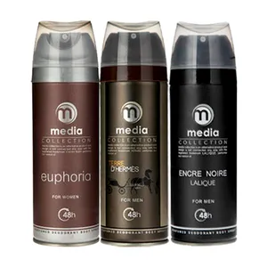 اسپری خوشبو کننده بدن مدیا مدل MMW4 حجم 200 میلی لیتر مجموعه 3 عددی