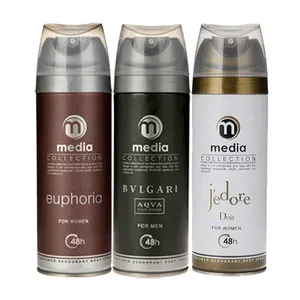 اسپری خوشبو کننده بدن مدیا مدل MMW5 حجم 200 میلی لیتر مجموعه 3 عددی