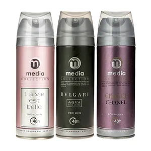 اسپری خوشبو کننده بدن مدیا مدل MMW8 حجم 200 میلی لیتر مجموعه 3 عددی