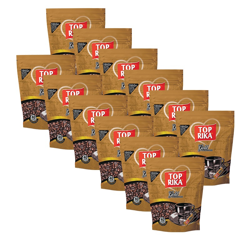 قهوه فوری GOLD تاپریکا بسته 12 عددی