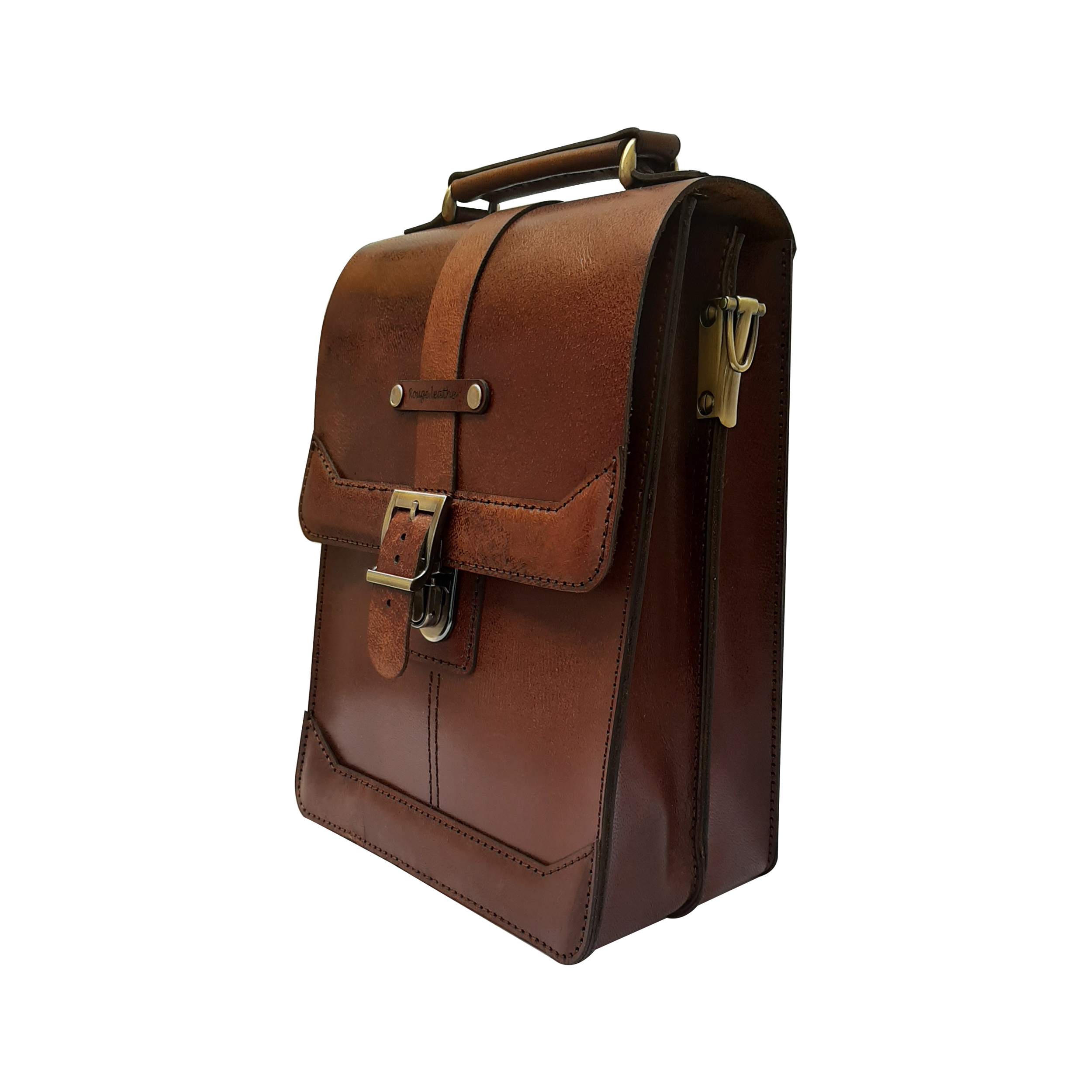 کیف دوشی مردانه چرم روژه مدل ES01A