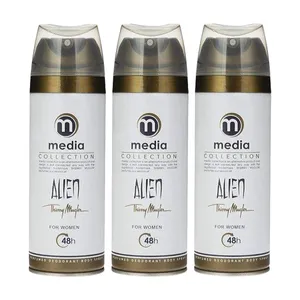 اسپری خوشبوکننده بدن زنانه مدیا مدل alien حجم 200 میلی لیتر مجموعه 3 عددی