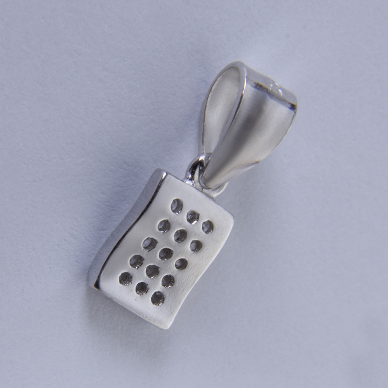 آویز گردنبند نقره زنانه بازرگانی میلادی کد PKR_009