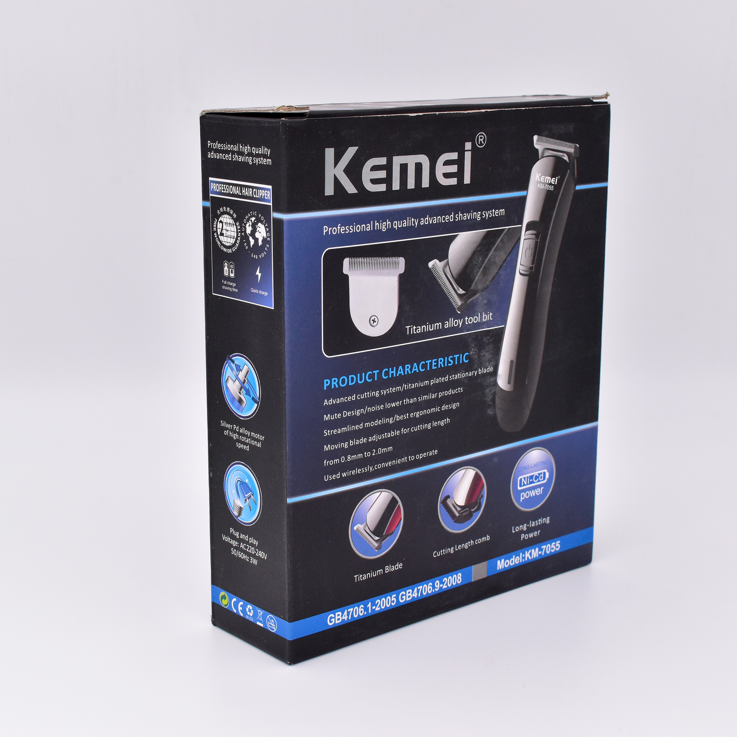 ماشین اصلاح موی صورت و بدن کیمی مدل KM-7055 ماشین اصلاح موی صورت و بدن کیمی مدل KM-7055