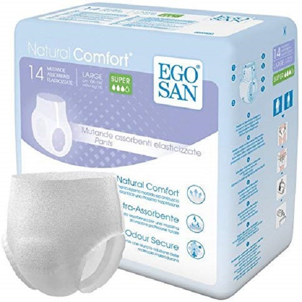 پوشینه شورتی بزرگسال اگوسان مدل لارج سوپر مجموعه 6 عددی