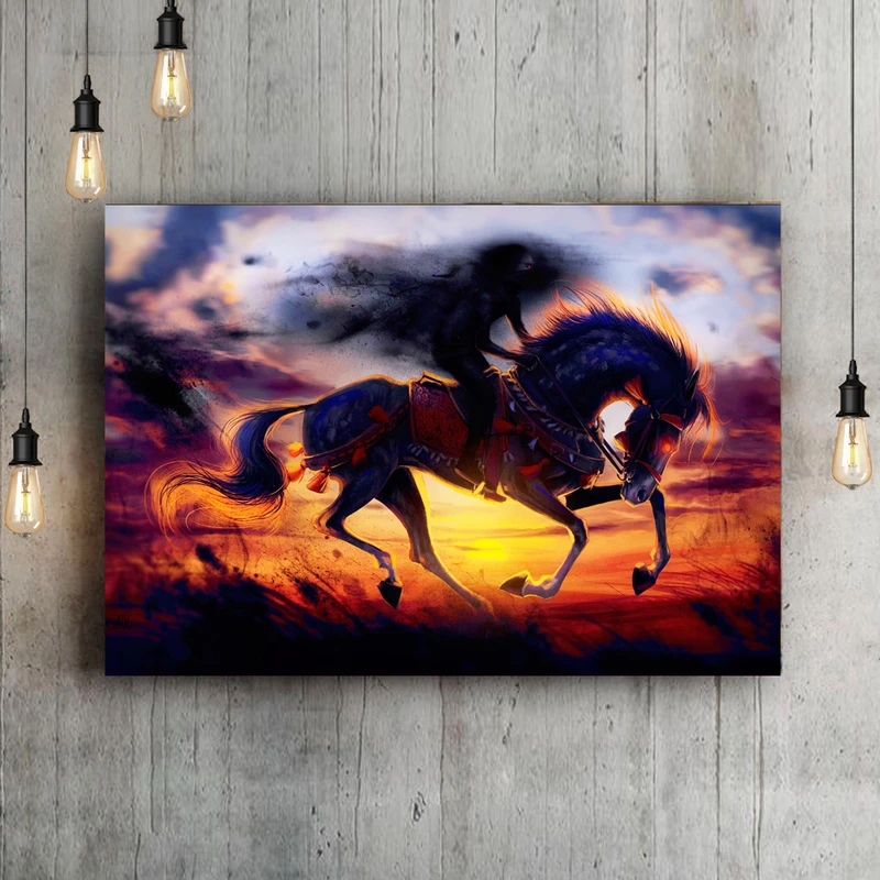 تابلو شاسی طرح اسب انتزاعی کد bulud-an208