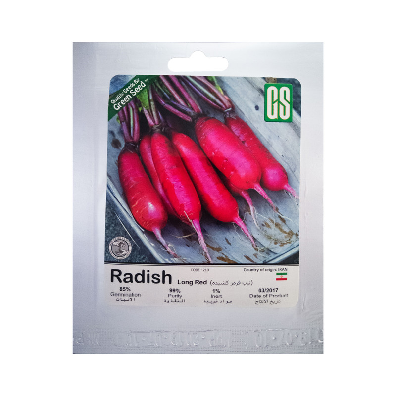 بذر ترب قرمز کشیده گرین سید مدل BZG06