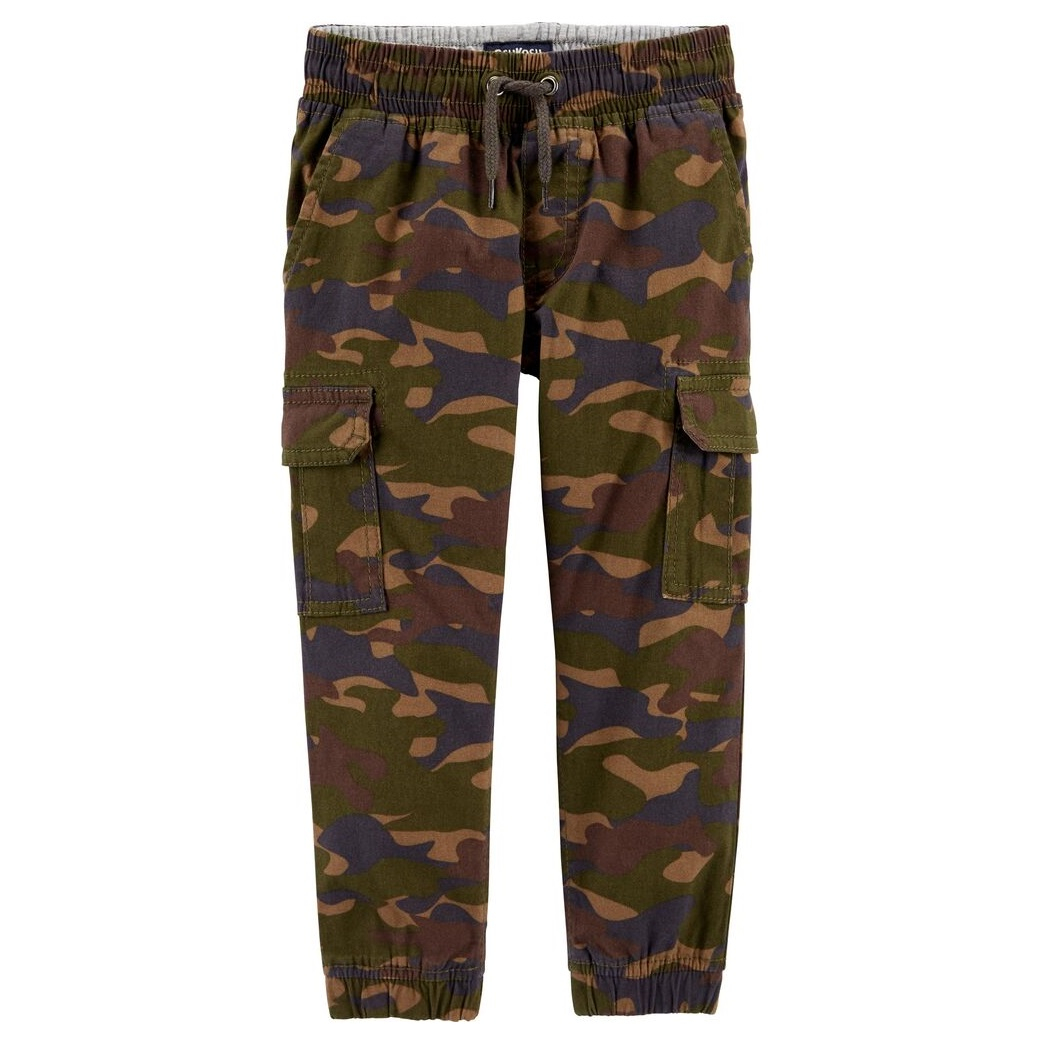 شلوار پسرانه اش کش بی گش مدل Cargo Canvas Camo