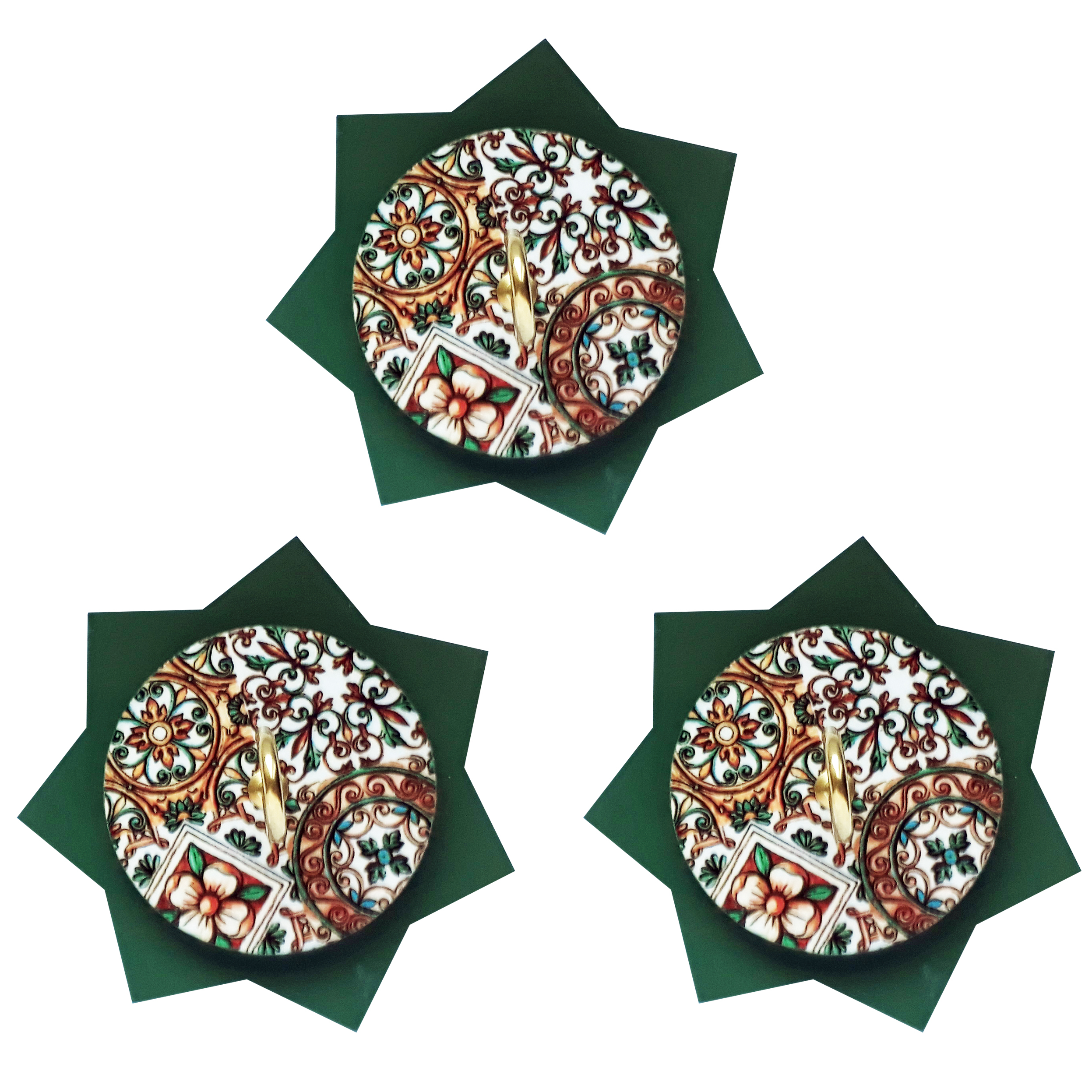 آویز حوله مدل ستاره کد A210 بسته 3 عددی