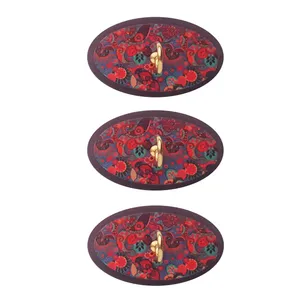 آویز حوله طرح بیضی کد A620 بسته 3 عددی