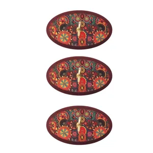 آویز حوله طرح بیضی کد A625 بسته 3 عددی