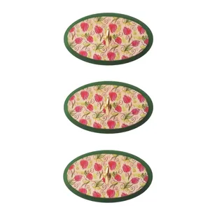 آویز حوله طرح بیضی کد A670 بسته 3 عددی
