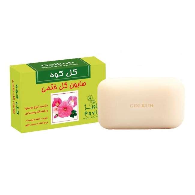 صابون شستشو گل کوه مدل ختمی وزن 100 گرم