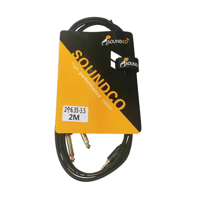 کابل مینی تی آر اس استریو به دو آر سی ای سوندکو مدل 2635 طول 2 متر