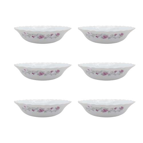 کاسه پارس اپال طرح لیندا کد 124S بسته 6 عددی 