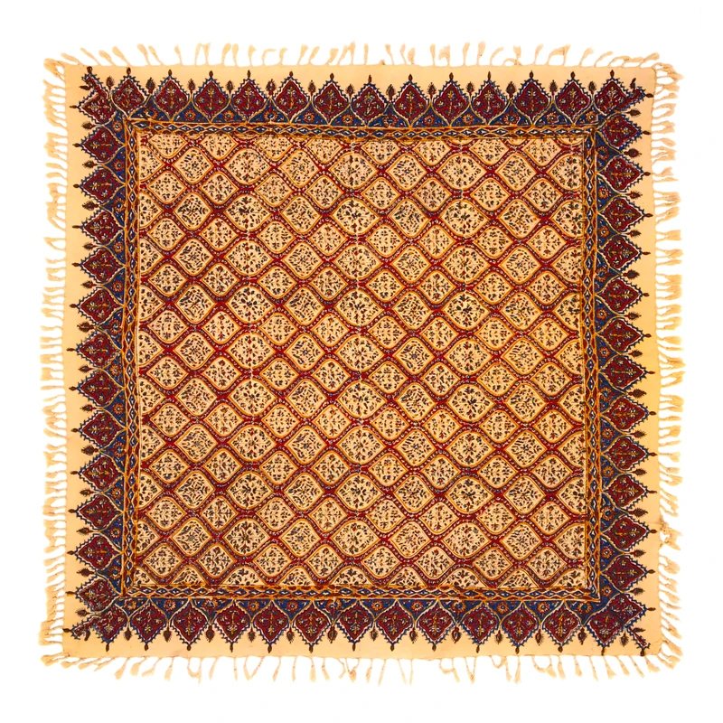 روميزي قلمكار عطريان طرح حصيري كد G367