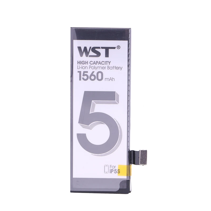 باتری موبایل مدل WST-01 ظرفیت 1560 میلی آمپر ساعت مناسب برای گوشی موبایل اپل IPhone 5s