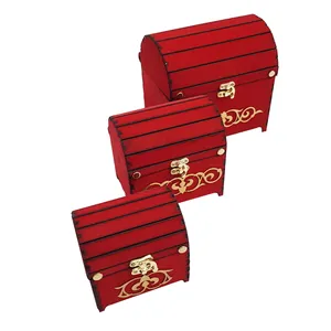 جعبه هدیه طرح صندوقچه کد 5128 مجموعه 3 عددی