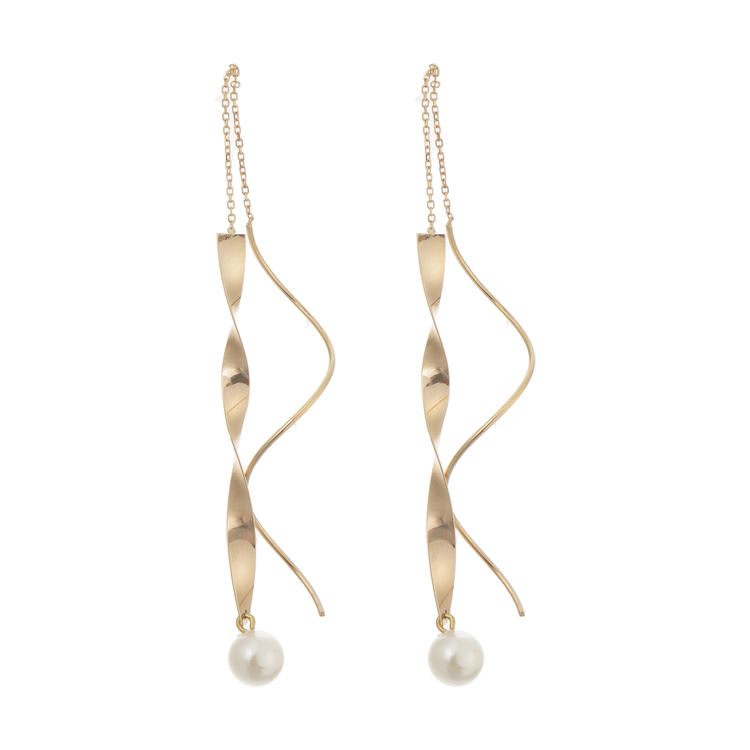 گوشواره طلا 18 عیار زنانه آلند کد H64