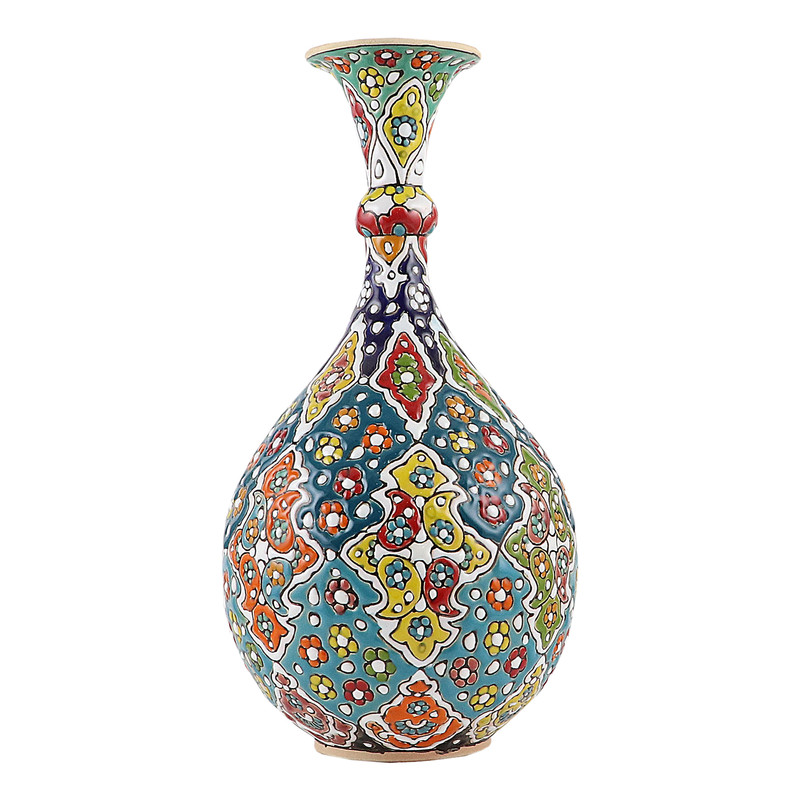 گلدان میناکاری سفالی مدل H01