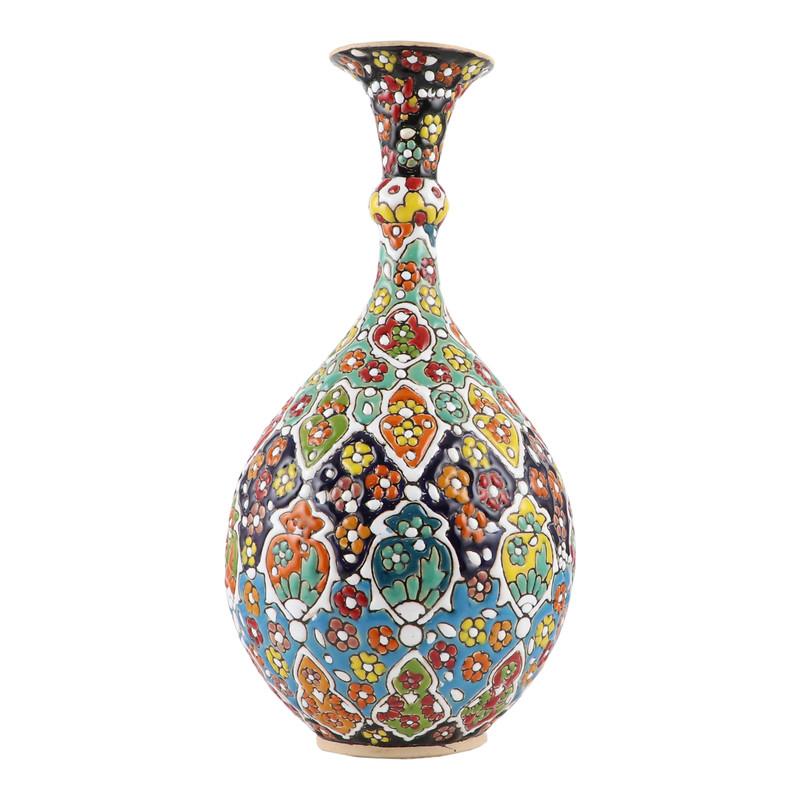 گلدان میناکاری سفالی مدل H02