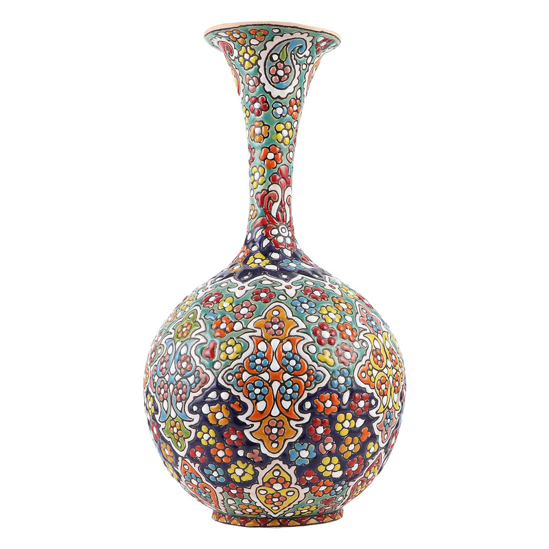 گلدان میناکاری سفالی مدل H03