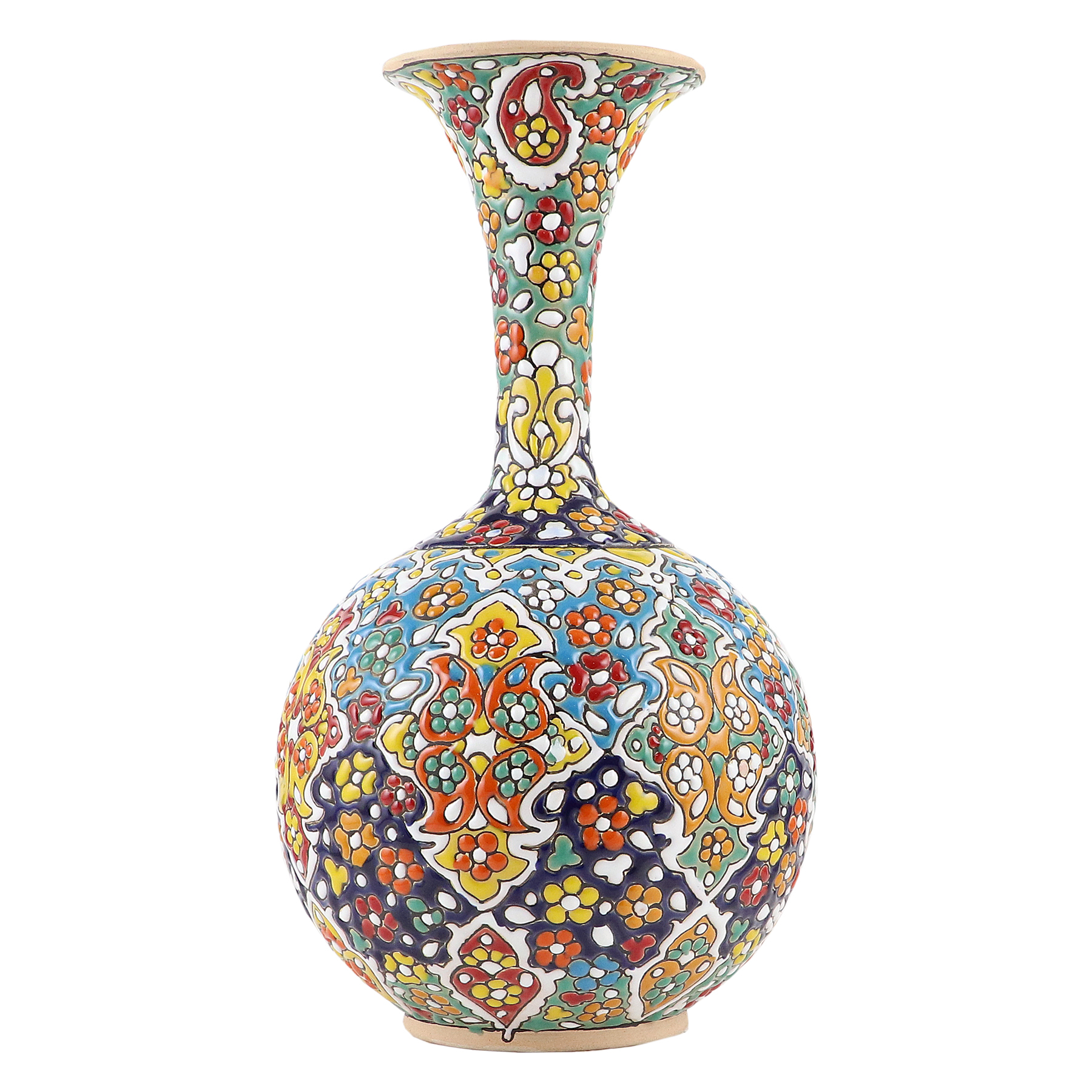 گلدان میناکاری سفالی مدل H05