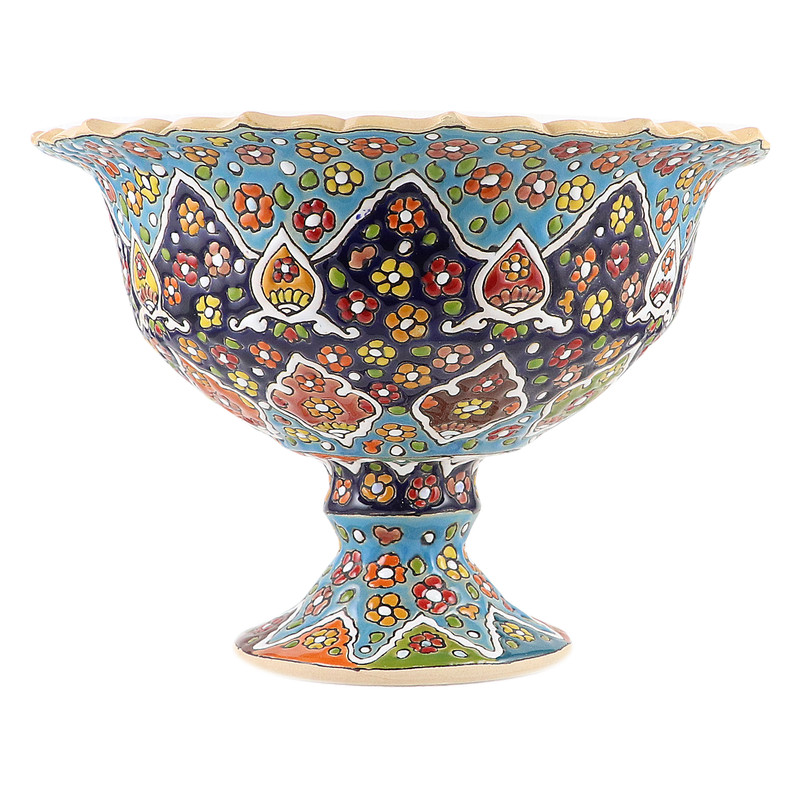 میوه خوری میناکاری سفالی مدل M20M3g