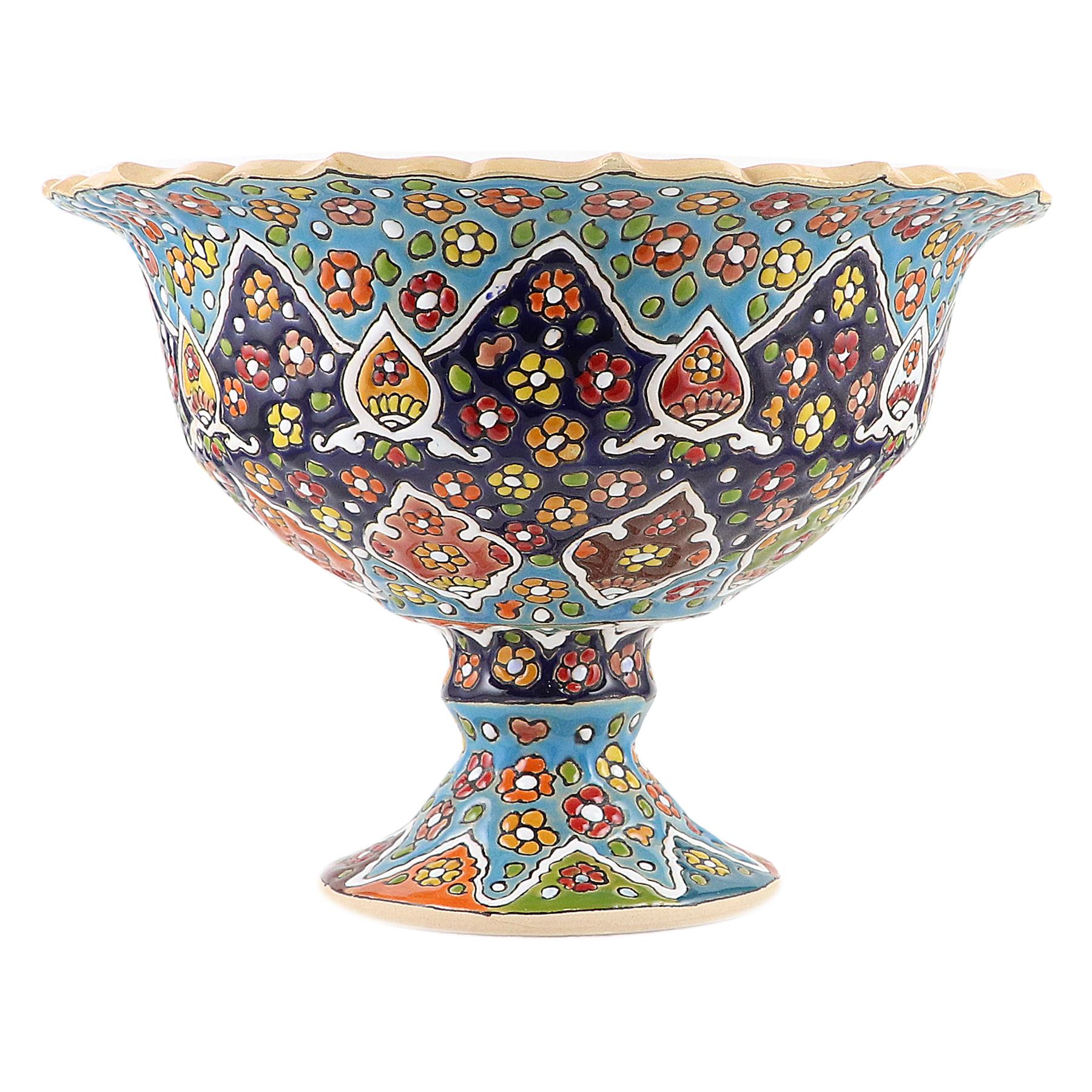 میوه خوری میناکاری سفالی مدل M20M3g