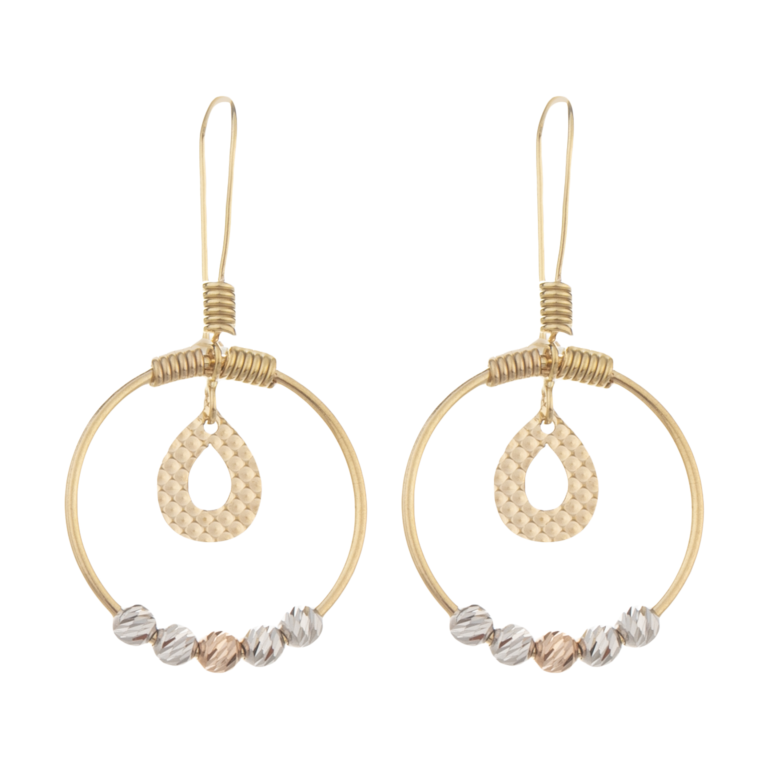 گوشواره طلا 18 عیار زنانه آلند کد H72