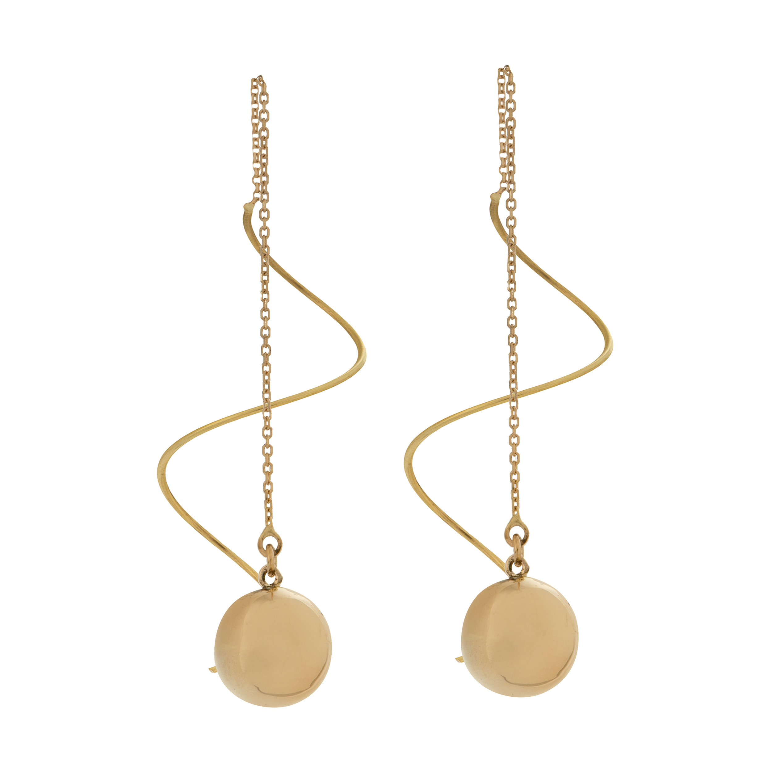 گوشواره طلا 18 عیار زنانه آلند کد H77