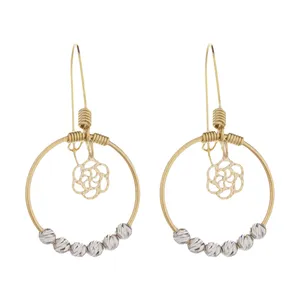 گوشواره طلا 18 عیار زنانه آلند کد H81  