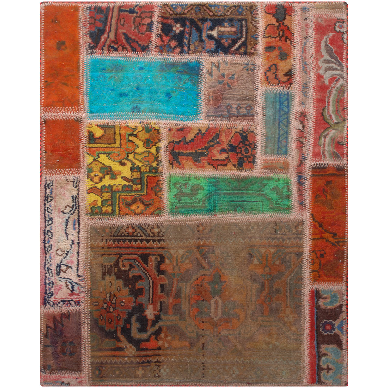 کلاژ فرش دستبافت یک متری فرش هریس کد 101582