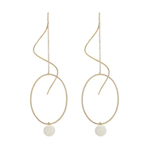 گوشواره طلا 18 عیار زنانه آلند کد H82