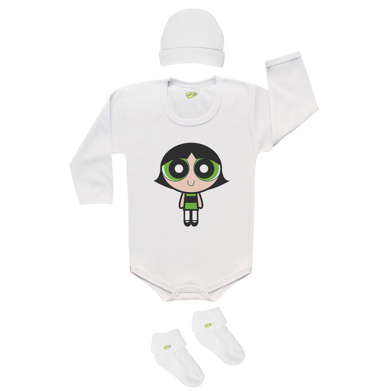 ست 3 تکه لباس نوزاد کارانس مدل SB-037