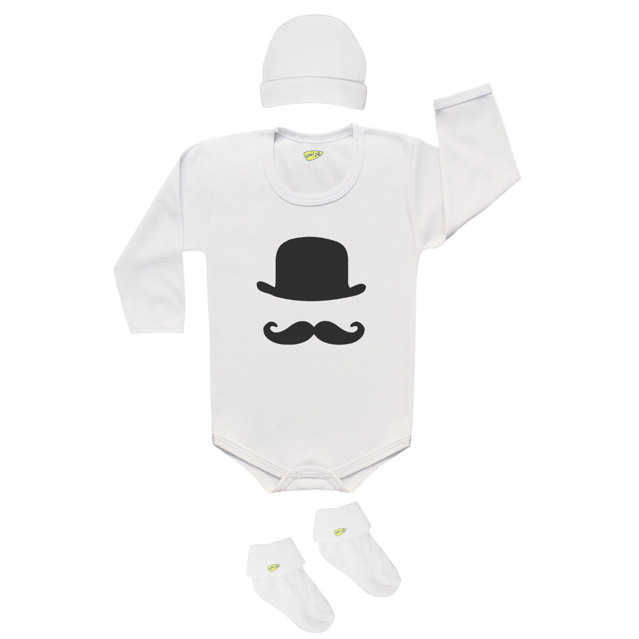 ست 3 تکه لباس نوزاد کارانس مدل SB-052