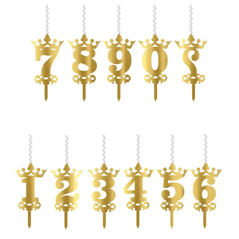 شمع تولد طرح عدد مجموعه 11 عددی