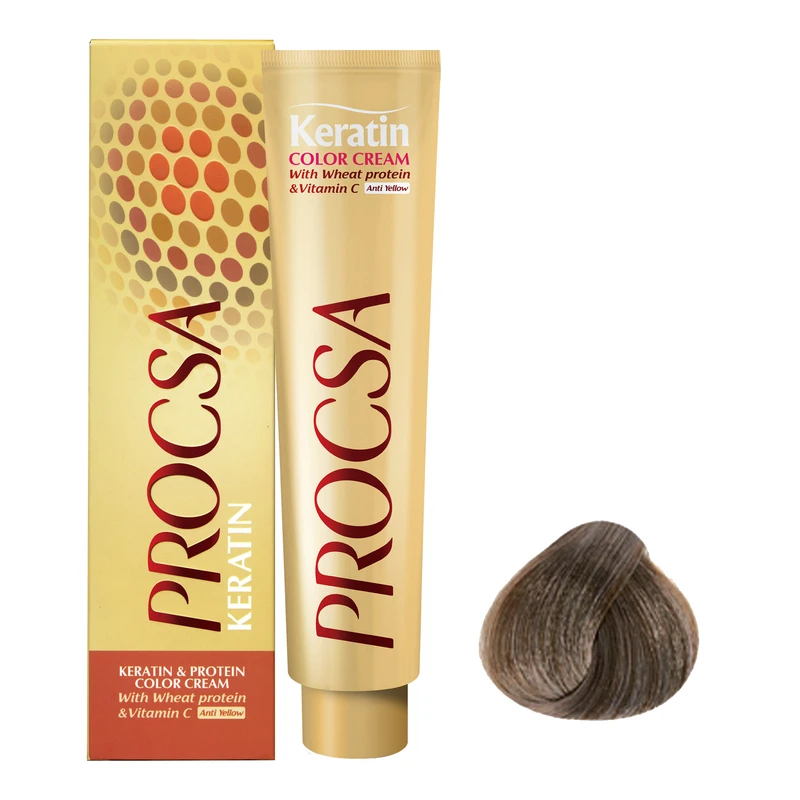  رنگ مو پروکسا سری Ash شماره 7.1 حجم 100 میلی لیتر رنگ بلوند دودی متوسط