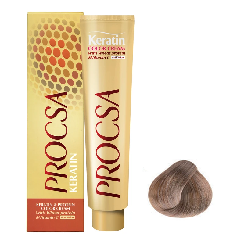  رنگ مو پروکسا سری Ash شماره 8.1 حجم 100 میلی لیتر رنگ بلوند دودی روشن