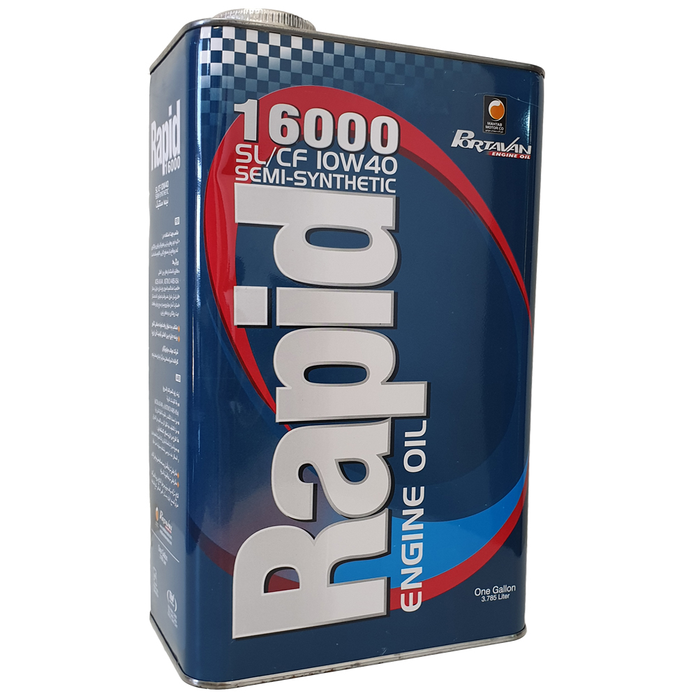 روغن موتور خودرو پرتوان مدل  Rapid 16000 SL/CF 10W40 حجم 3780 میلی لیتر