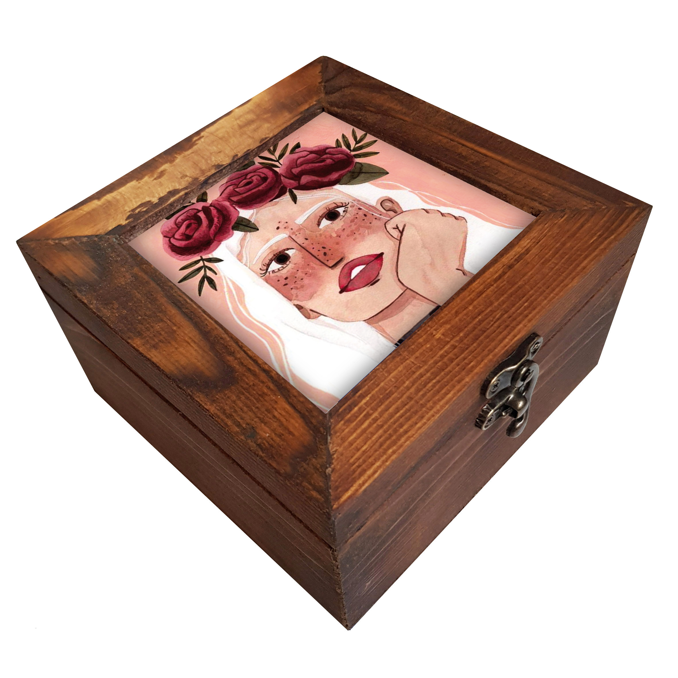  جعبه هدیه چوبی کد A69
