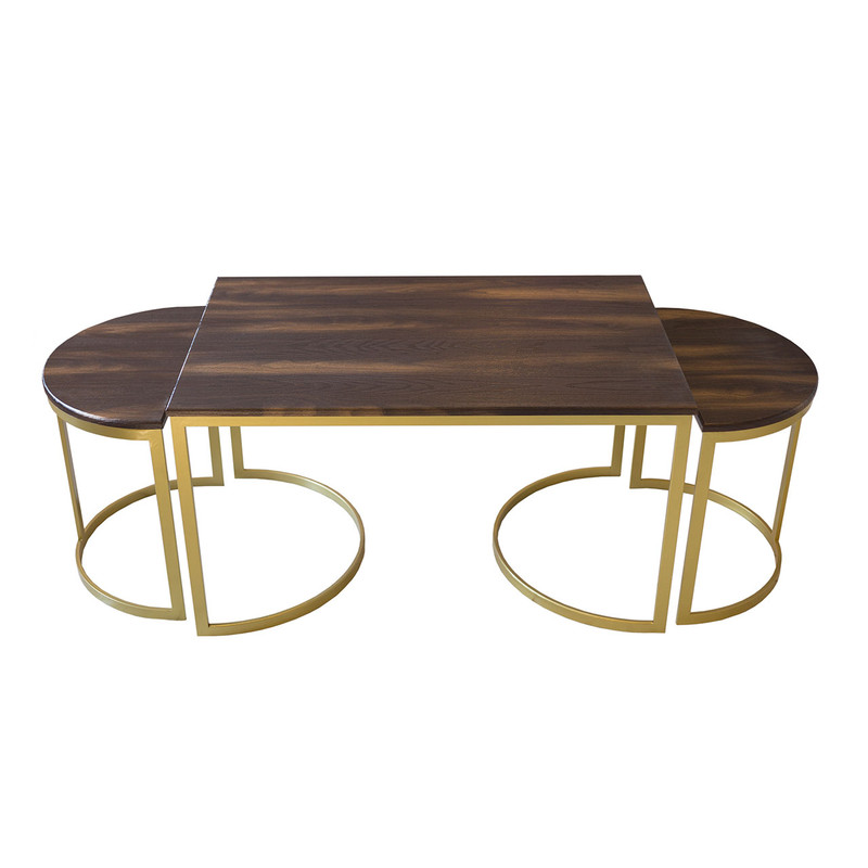 میز پذیرایی مدل سروناز کد srv-30105 مجموعه 3 عددی
