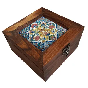  جعبه هدیه چوبی کد A46