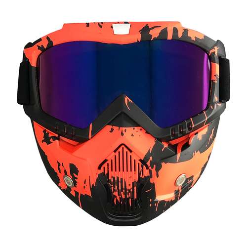 عینک موتورسواری مدل ORN_BLK