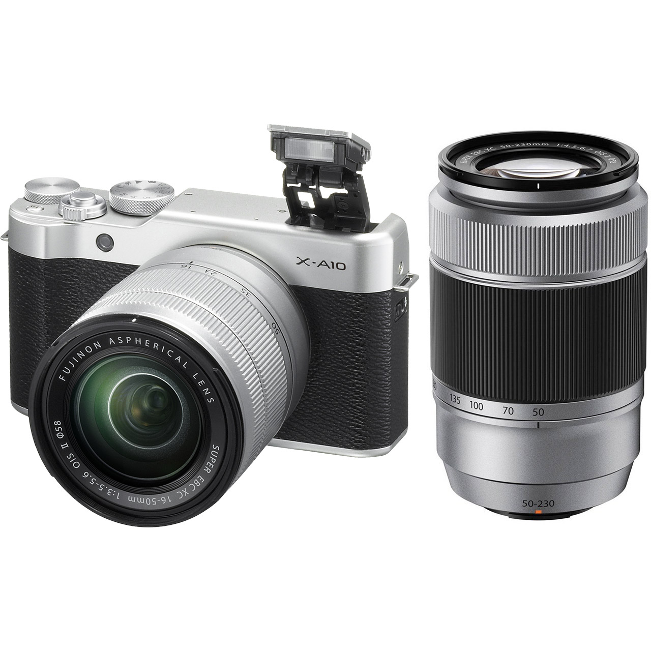 دوربین دیجیتال بدون آینه فوجی فیلم مدل X-A10 به همراه دو لنز 50-16 میلی متر و 50-230 میلی متر