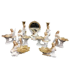 مجموعه ظروف هفت سین 9 پارچه طرح فرشته کد 127001-1