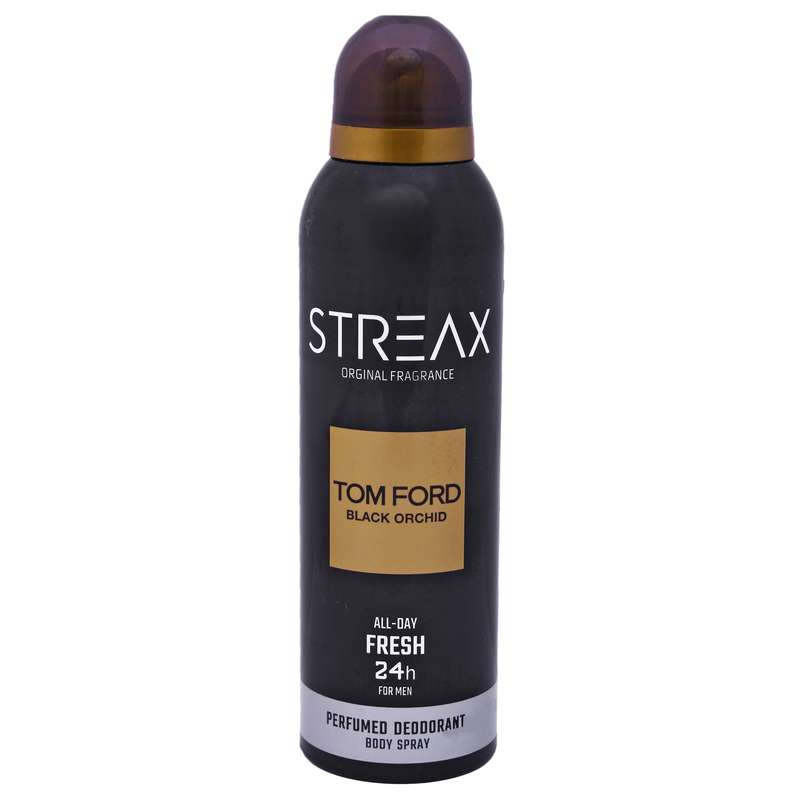 اسپری خوشبو کننده بدن مردانه استریکس مدل Tom Ford Black Orchid کد TM04 حجم 200 میلی لیتر