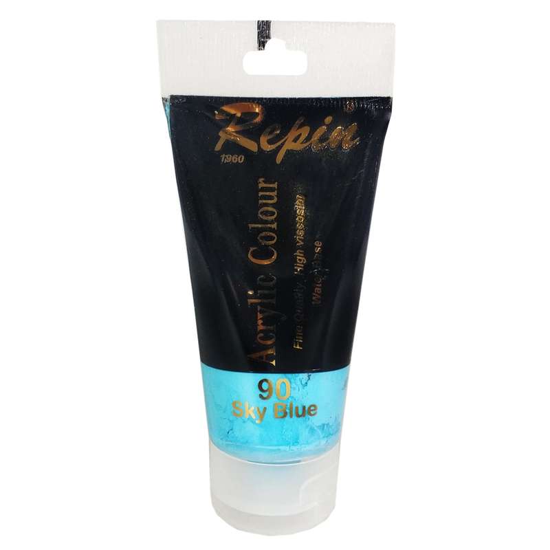 رنگ اکریلیک رپین مدل 90 Sky Blue حجم 75 میلی‌لیتر