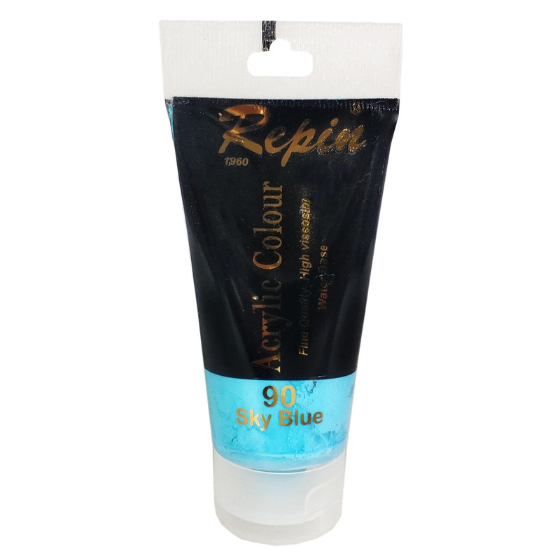 رنگ اکریلیک رپین مدل 90 Sky Blue حجم 75 میلی‌لیتر